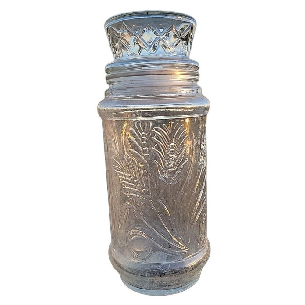 Planters Peanuts Glass Storage Jar - Anchor Hocking - Canister w/Lid (1982)